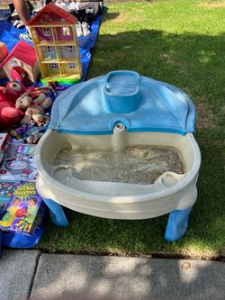 Kids Water & Sand Activity Table – Blue/White
