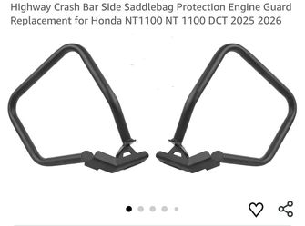 Highway Crash Bar Side Saddlebag Protection Engine Guard Replacement for Honda NT1100 NT 1100 DCT 2025 2026