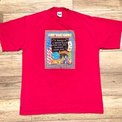 Vintage 90s Susan Winget Teacher School ABCs Tultex Cotton T Shirt Adult XL