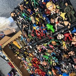 Lots of action figures