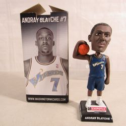 2010 Andray Blatche Washington Wizards Bobblehead New Open Box