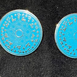 Apache Basket Design Earrings Hand Crafted P. S. Enterprises