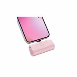 iWALK Mini Portable Charger 4500mAh Pink with Built-in Type-C Connector