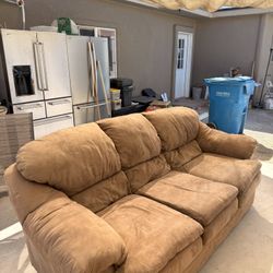 One sofa brown 