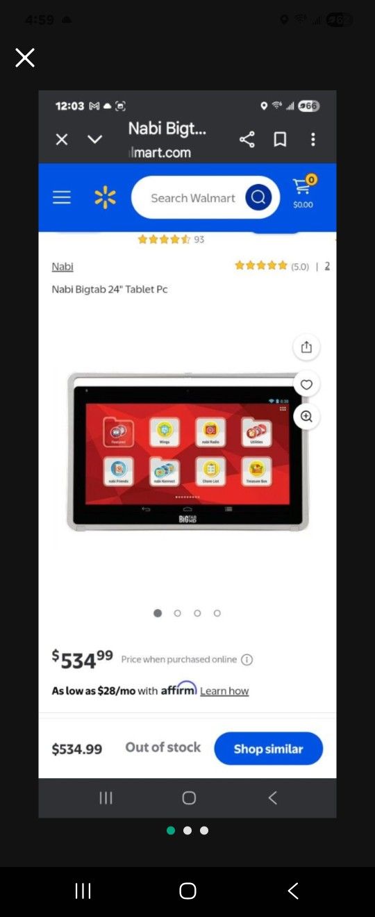 Nabi Tablet 24 Inches
