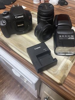 CANON KIT CAMERA+50 Mm Lens+ Flash