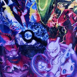 Pokémon Multi Color Throw Blanket 50x40
