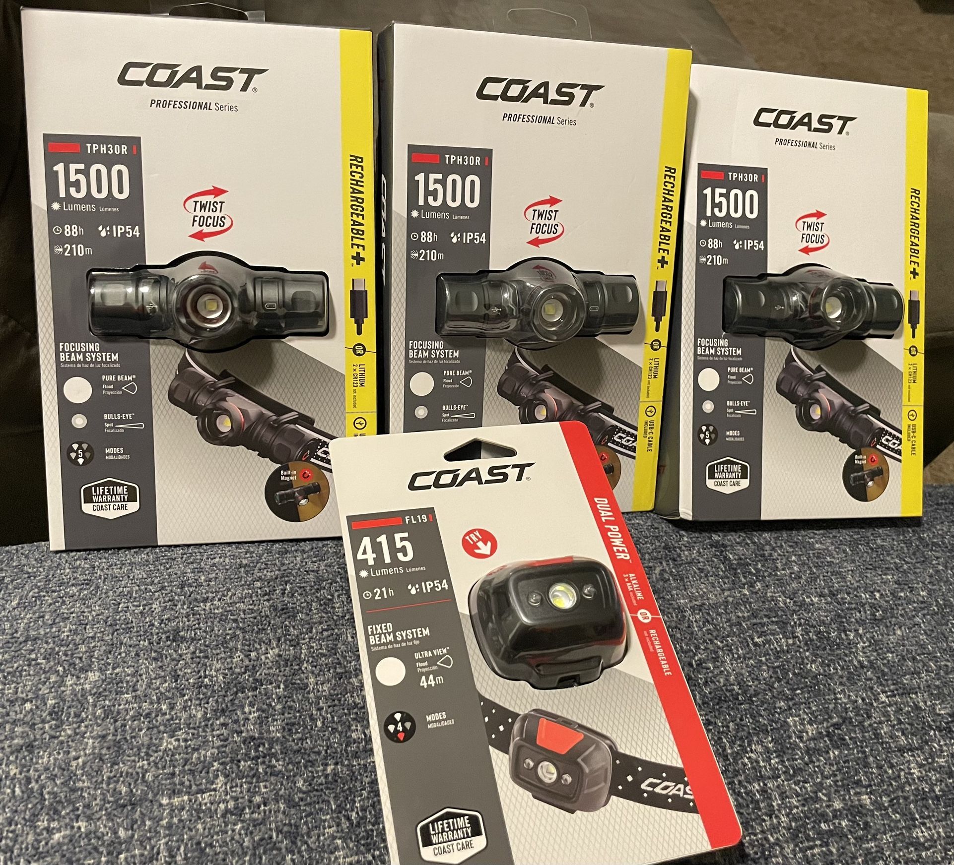 Set Of 4 COAST Headlamps