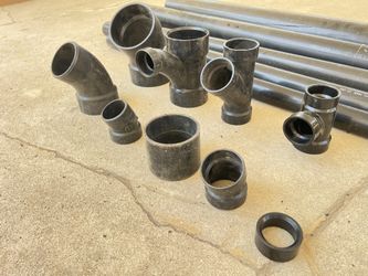 Assorted ABS pipe And Fittings.