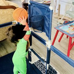 Play Pen With Basketball Hoop And 2 Soccer goals 