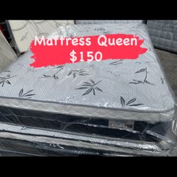 ✨Mattress Pillow Top All Sizes ✨ ☑️ 12” inches tall 🟠Queen sizes $250 🟡Full sizes $130 🟢Twin sizes $120 🔵Cal king $260 🟣E. King $260 🔴Delivery A