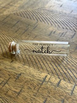 The Perfect Match Glass Bottle with Cork