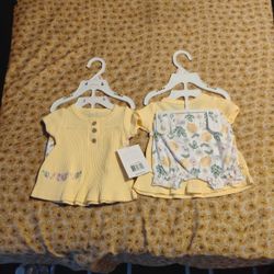 Yellow Baby Girl Two Pieces 