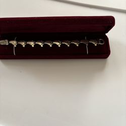 Foot Print Bracelet Silver.
