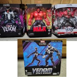 NEW: Marvel Legends Venom, Space Knight & Mania, Toxin & Red Hulk Lot Set