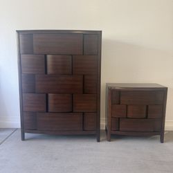 Modern Dresser W/ Nightstand
