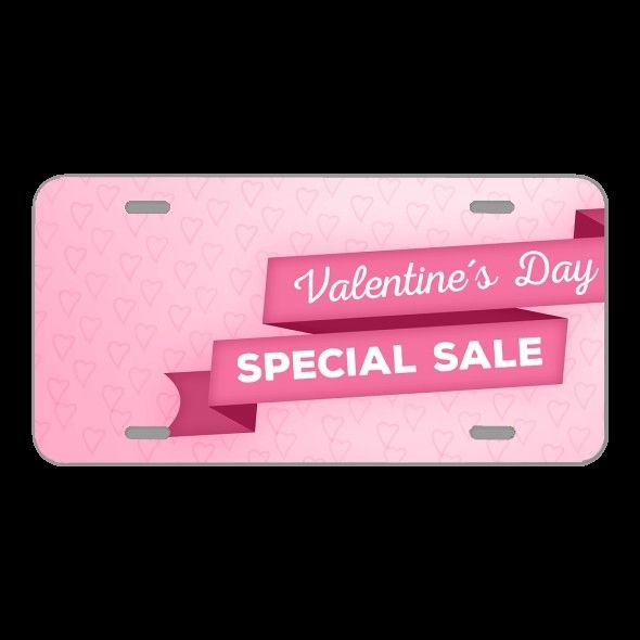 License Plate Novelty Car Front Valentine'S Day