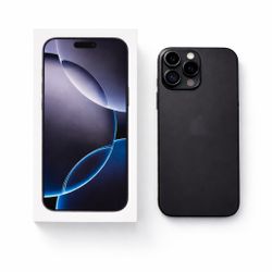 Unlocked iPhone 16 Pro Max Black Titanium 256 GB