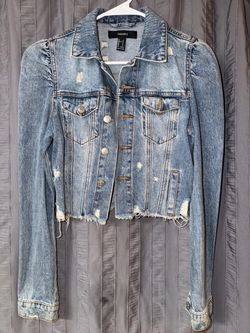 F21 Cropped Denim Jacket