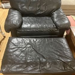 Used leather online chair