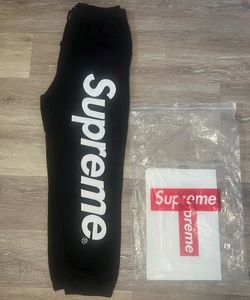 Supreme Black Sweatpants