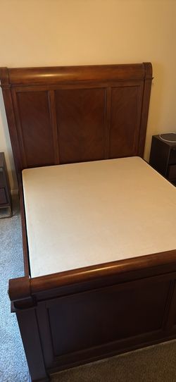 FREE All wood Bed Frame + Box Spring +(Optional Matress)
