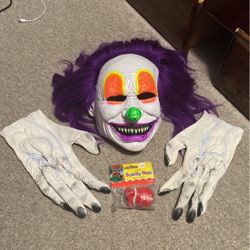 Clown Mask.nose,and Gloves