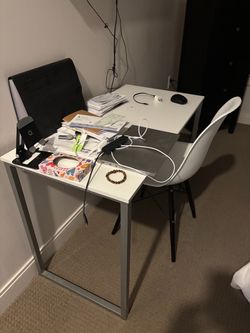 Desk and chair