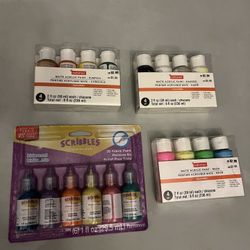 Lot Mixture Of Acrylic Paints Pacakages 