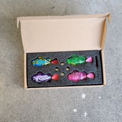 Robot Fish 4pcs Pack Interactive BlackHole Litter Mat Cat Toy Robofish NIB