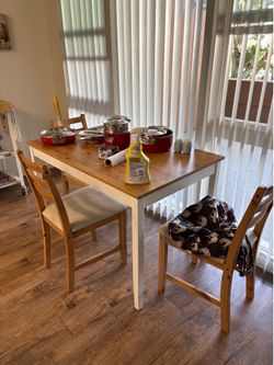 Dining table with chairs