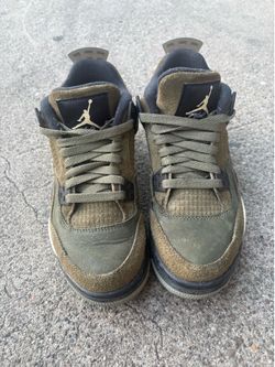Green Black N White Jordans Size 5.5