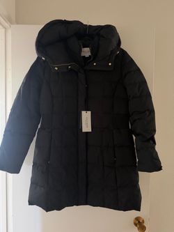 Cole Haan Black Puffer Coat with Hood