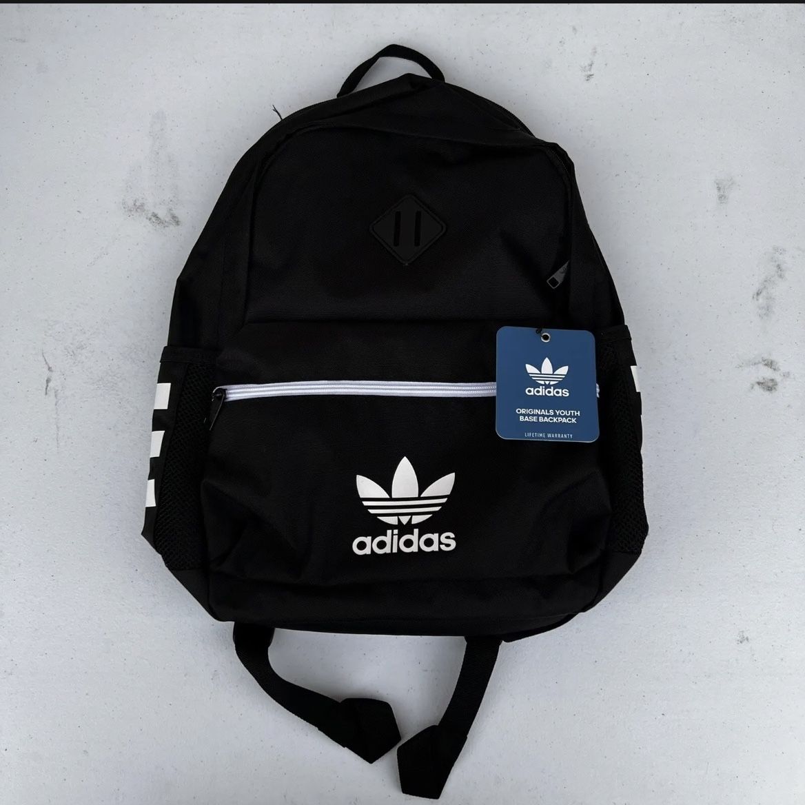 adidas Youth Originals Base Backpack, Forum Monogram Black, One Size 