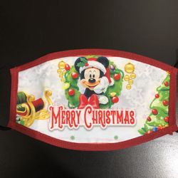 Mickey Mouse Christmas Face Mask