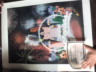 Signed 85’ Disneyland 30 Years of Magic Vintage Rare Poster