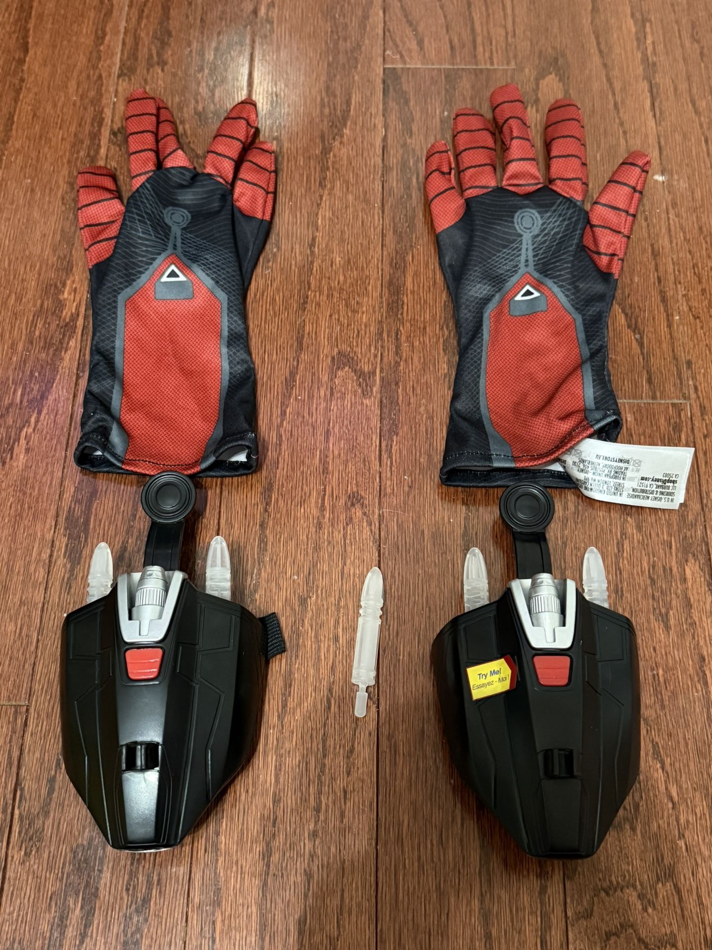 Spiderman Gloves Web Shooter And Spiderman Signal