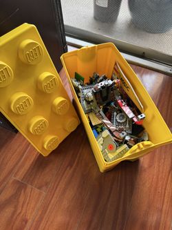 Legos with storage container