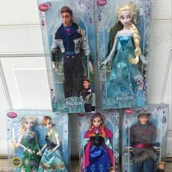 (5) "Frozen" Collector Dolls 
