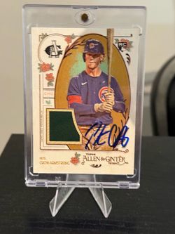 2024 Pete Crow-Armstrong Topps Allen & Ginter AGR-PC Mem Relic (rc) Auto