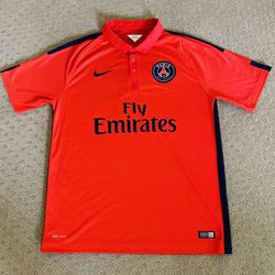 Nike PSG 2014 Authentic Away Jersey | Red | Size: L