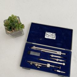 *MINT* NESTLER SCHOLA COMPLETE COMPASS DRAFTING SET, GERMANY 