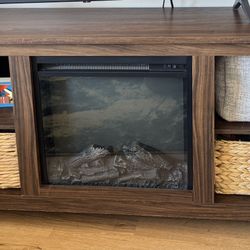 58” Tv Stand With Electric Fireplace 