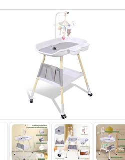 NEW Sierjian Baby Changing Table, Adjustable Height Diaper Changing Station