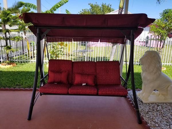 Mainstay New Callimont Park 3 Seat Canopy Porch Swing Bed For Sale In Miami Fl Offerup