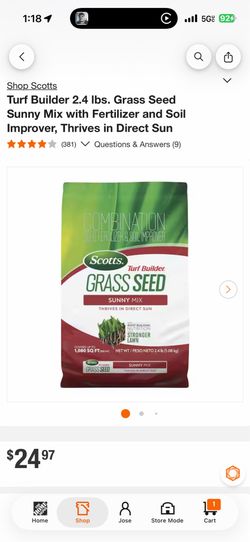Scotts Sunny Mix Grass Seed
