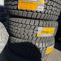 285/75/16 Land Golden LT All Terrain Tires Installed And Balanced / Instaladas Y Balanceadas Llantas Todo Terreno