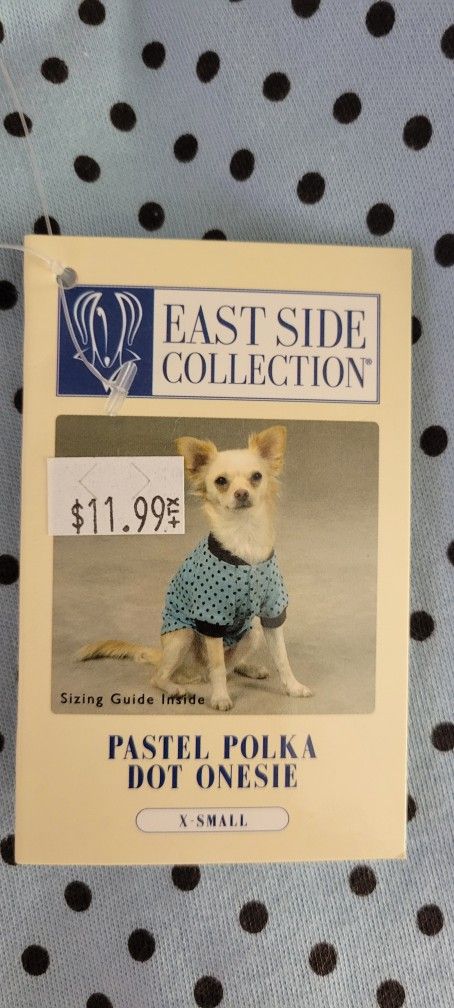 Dog Sweater Extra Small Polka Dots