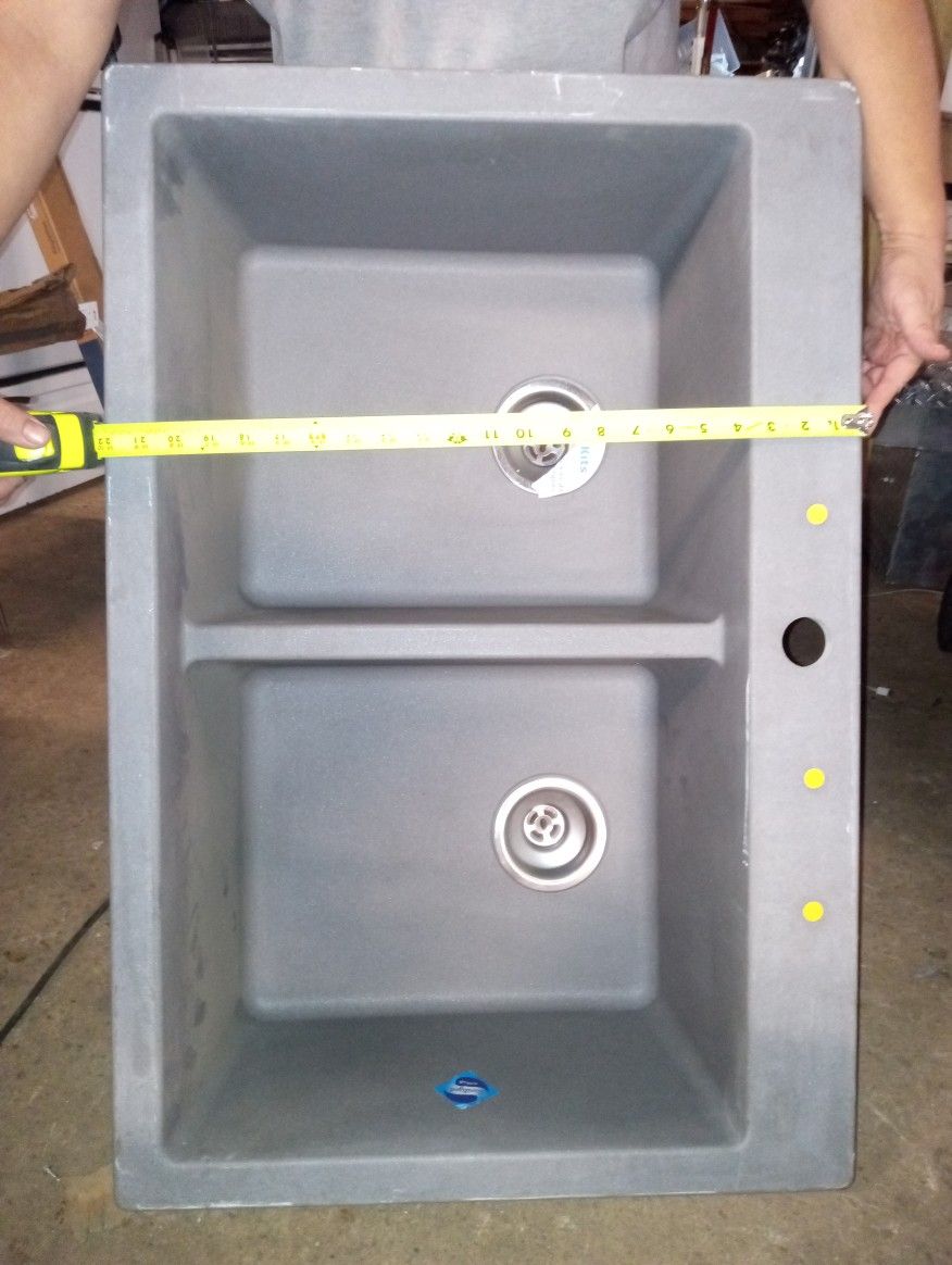 Shadow Grey Stone Finish Feeling Sink