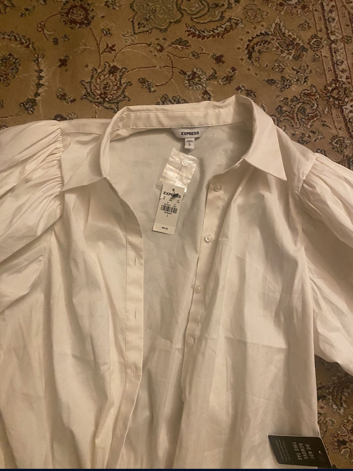 Express White Large Bodysuit